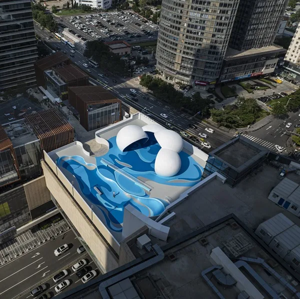 Within Beyond Studio has masterfully bridged the worlds of skateboarding and surfing with their innovative rooftop skatepark.