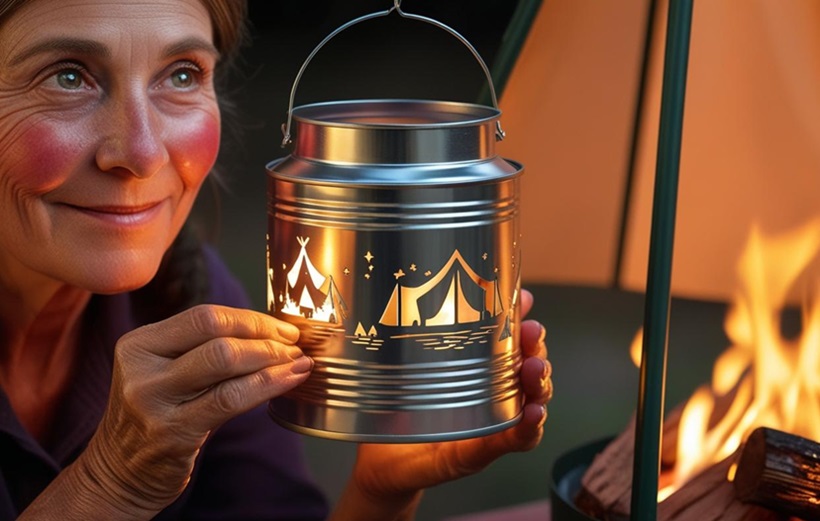 You do not need to buy lighting equipment when you can create your camping lanterns with a few simple materials and a touch of creativity.