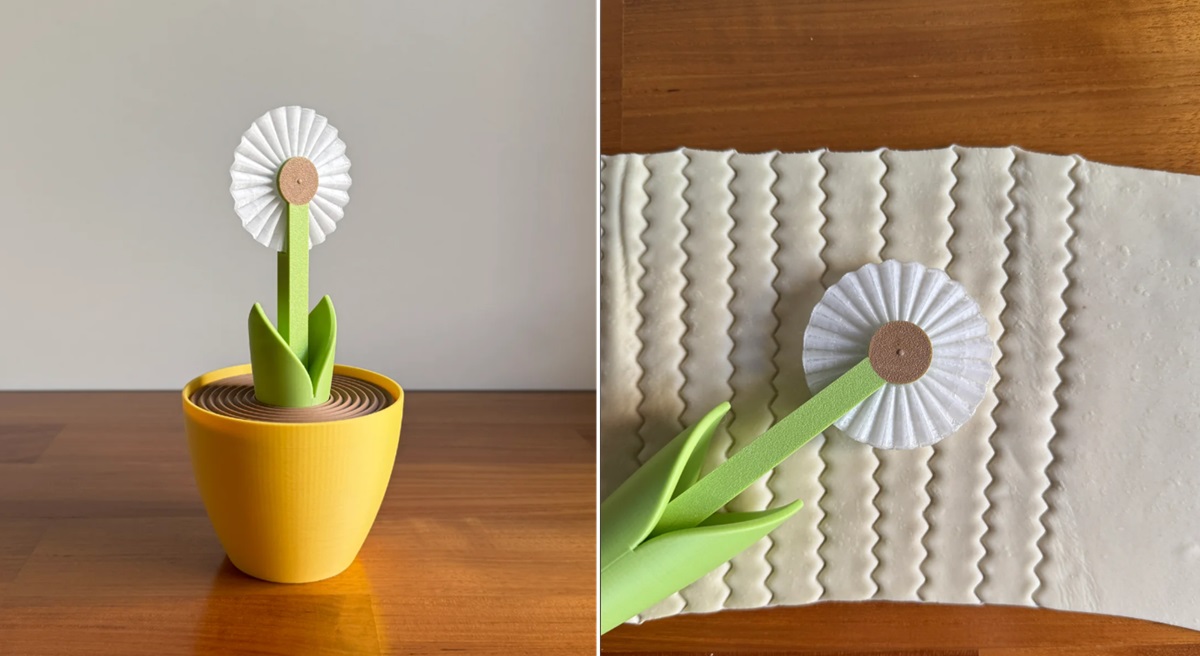 Elle Studio has just captured our hearts with their charmingly creative and practical dandelion pasta wheel cutter.