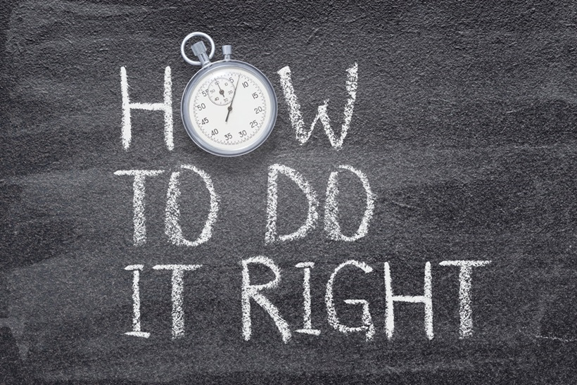 how to do it right sign