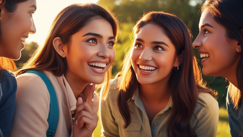 a group of friendsa making plans