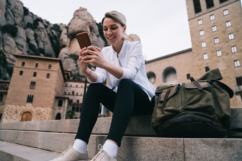 backpacking in the city center