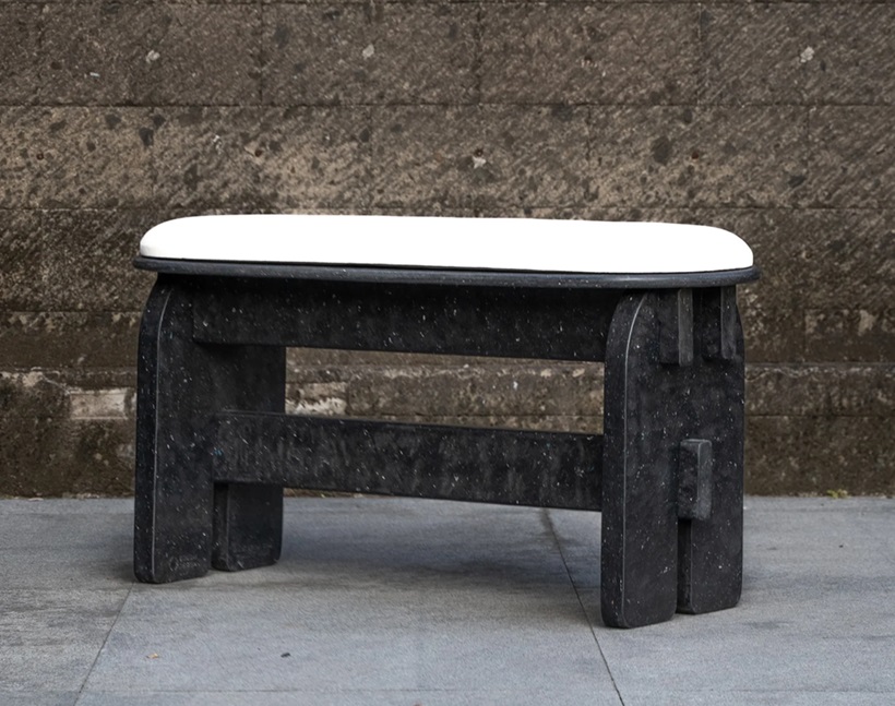 bench made from Bali Plastic Waste