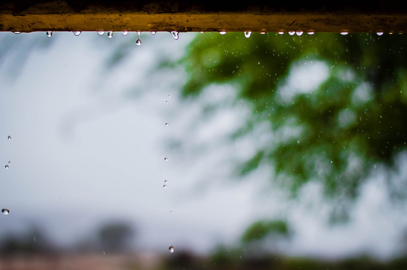 rainy weather outside of a window