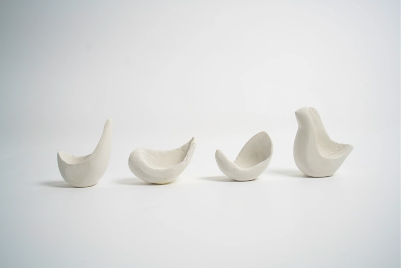 bird shaped sculptures