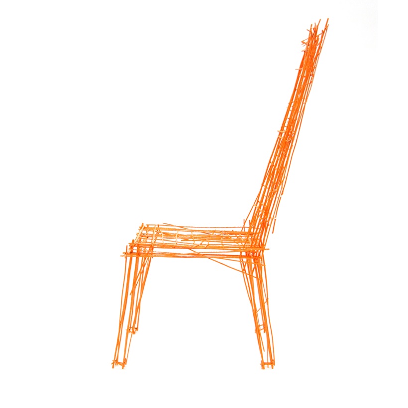 orange chair